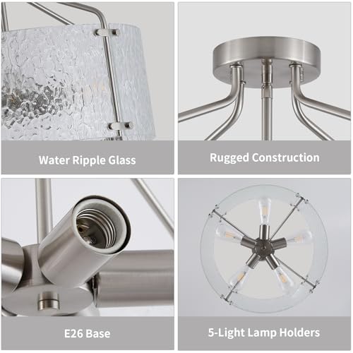 Semi Flush Mount Ceiling Light Fixture
