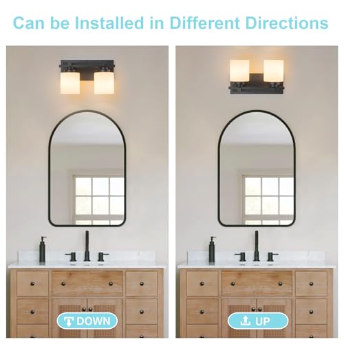 Modern Bathroom Light Fixtures Over Mirror