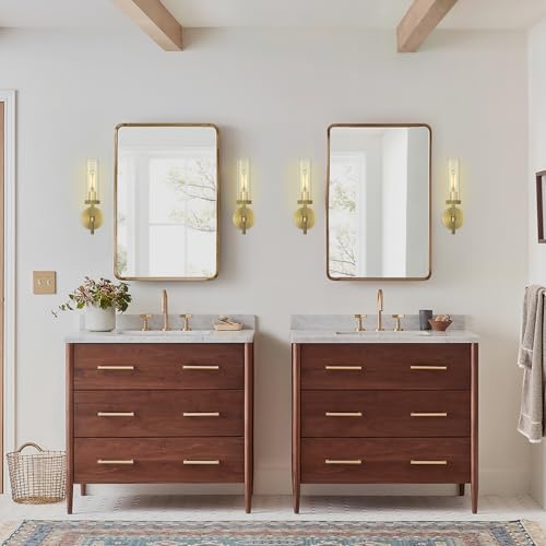 Knurled Brass Wall Sconces Indoors
