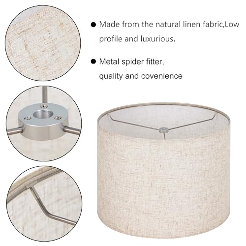 Linen Set of 2 Lampshade Requires Self (2 Count)