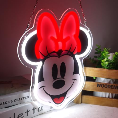 Anime Theme Cartoon LED Neon Sign for Wall Decor (Minnie)