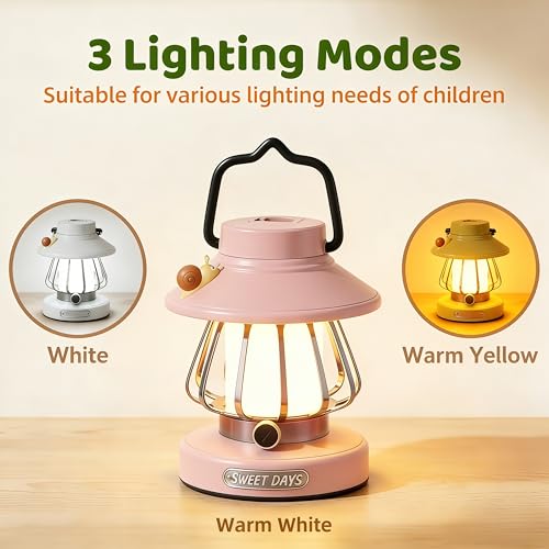 Kids Lantern with 3 Color Light & USB