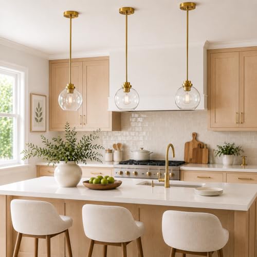 Gold Globe Pendant Light (3 Count)