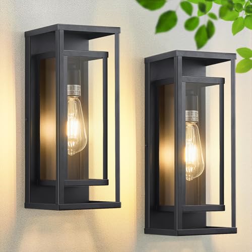 14" Black Outdoor Light Fixture (2 Count)