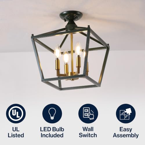 Plains 4 Light 12" Lantern Lantern