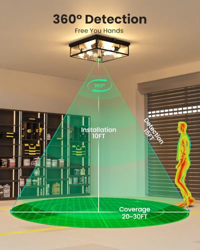 Caftersmark Outdoor Ceiling Light with Motion Sensor 14‘’