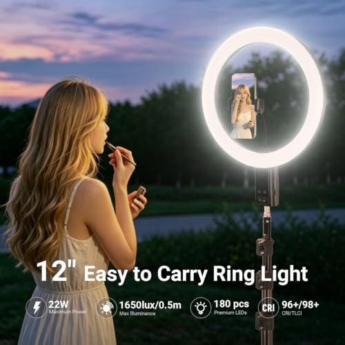 12" Selfie Ring Light with App Control