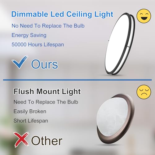 DLLT Flush Mount LED Ceiling Light