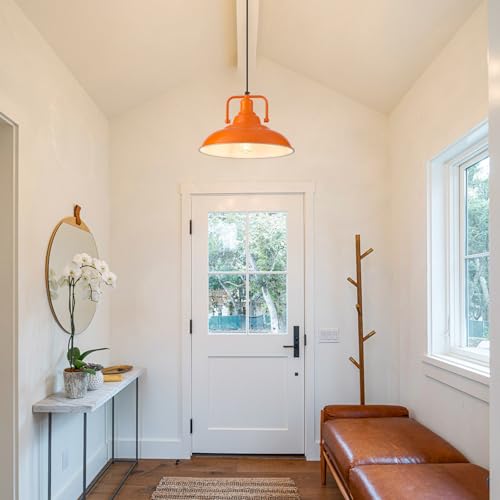 Orange Pendant Light 12.5 inches 3 Packs (3 Count)