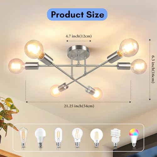Modern Sputnik Chandelier