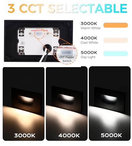 12V Low Voltage 3 Color Indoor and Outdoor LED Step Light
