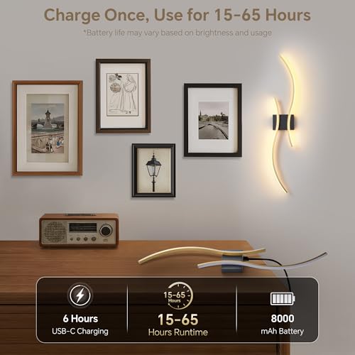 Wireless Wall Sconces Set of Two (2 Count)