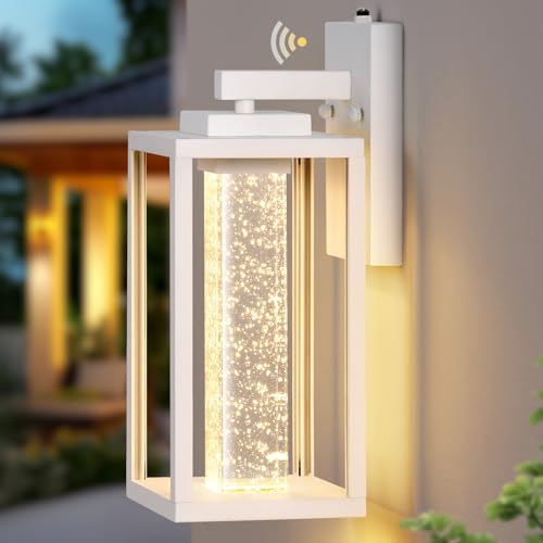 White Exterior Lighting Fixtures for House