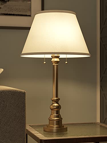 Spyglass Table Lamp with Antique Brass Finish