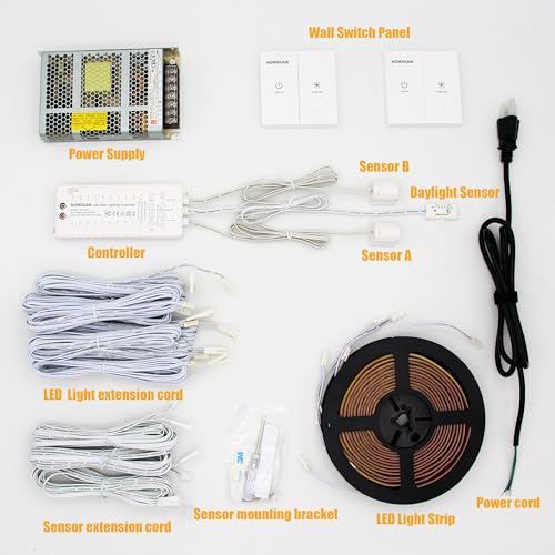 Motion Sensor with Daylight Sensor LED Stair Light Kit KMG