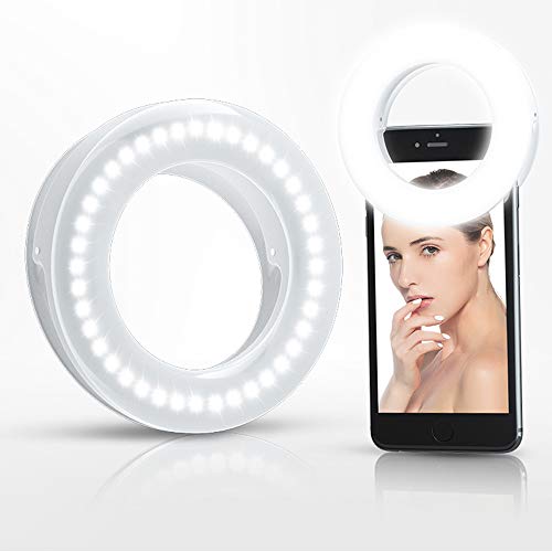Selfie Ring Light Rechargeable Portable Clip
