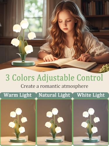 Green Flower Lamp for Home