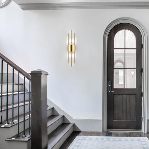 Modern Gold Crystal Wall Sconce