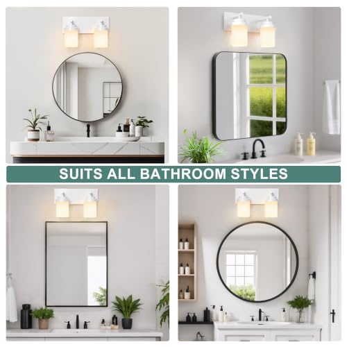 Bathroom Light Fixture White