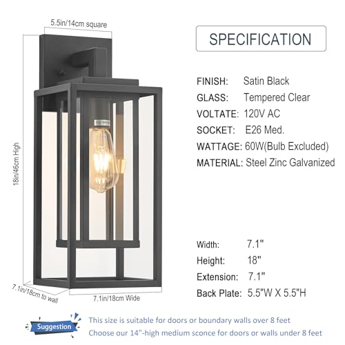 18" Double Cage Outdoor Wall Light (2 Count)