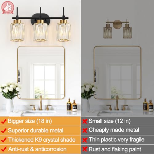 Modern Crystal Bathroom Vanity Light