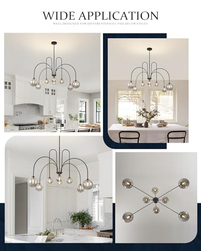 Black Sputnik Chandelier