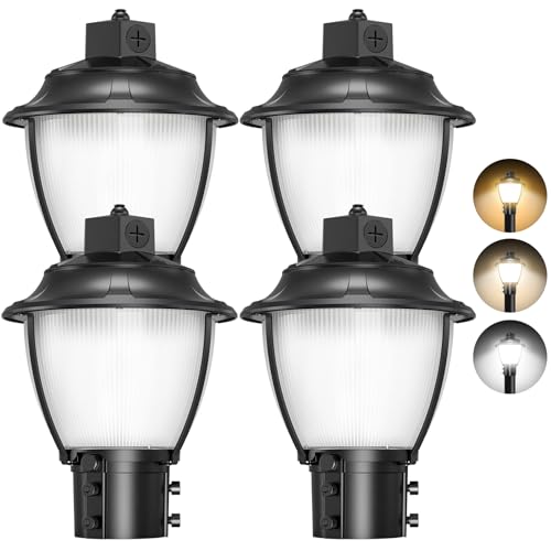 4Pack LED Post Top Light 80W (8.66 Inch)