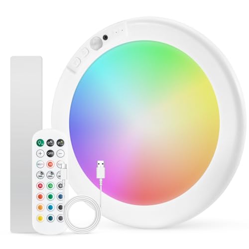 Rechargeable RGB Ambient Shower Light for Inside Shower Waterproof