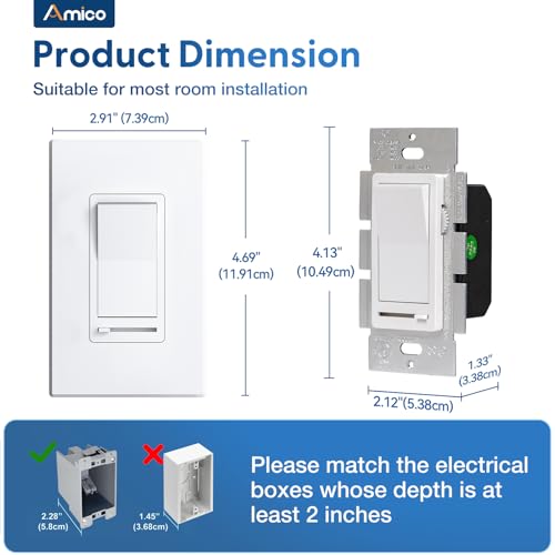 24 Pack Dimmer Light Switch (24 Count)