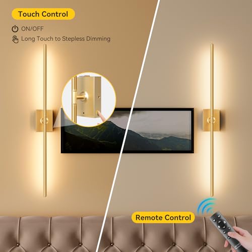 Battery Operated Wall Sconces Set of 2 (2 Count)