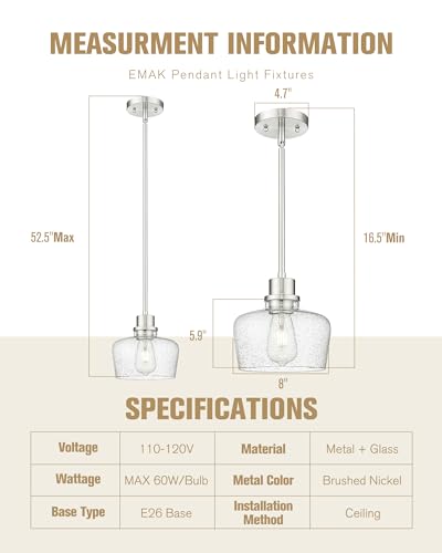 8 Inch Pendant Lights Kitchen Island