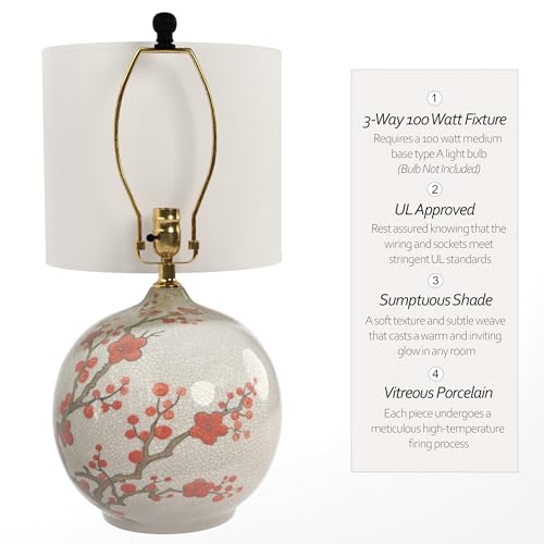 20" Cherry Blossom Vase Lamp