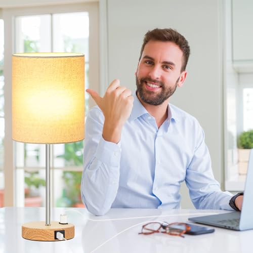 Set of 2 Touch Wood Table Lamps (2 Count)