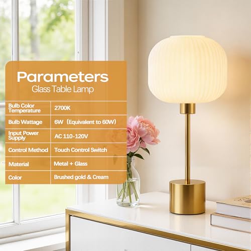 Glass Table Lamp for Living Room