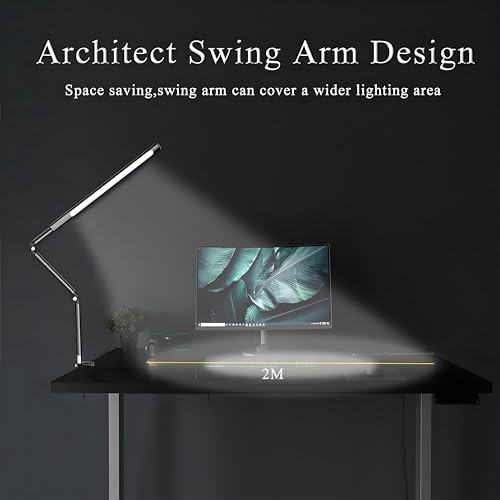 Aluminum LED Desk Lamp with Super Long Arm