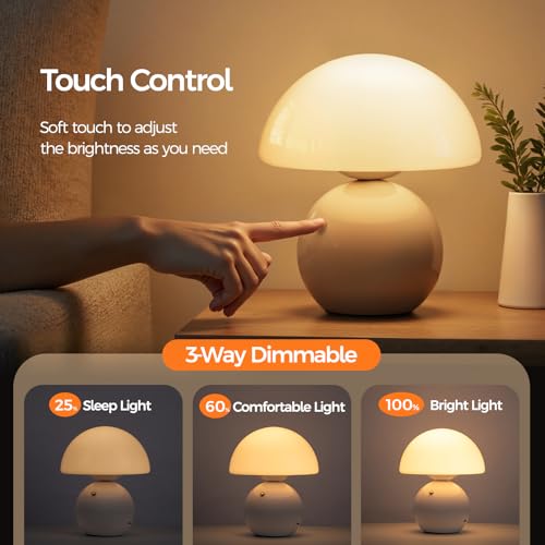 Wireless Mushroom Lamp Set of 2 (2 Count)