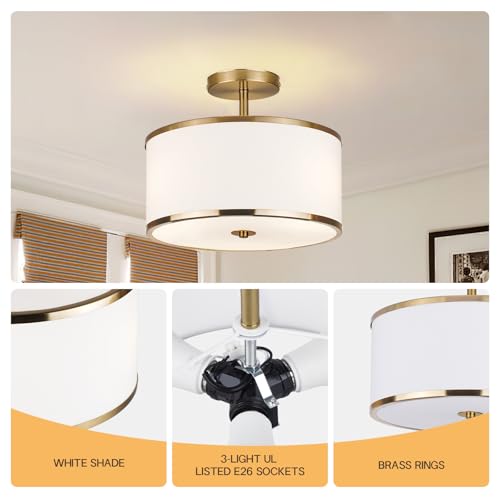 Luxury Semi Flush Mount Ceiling Light