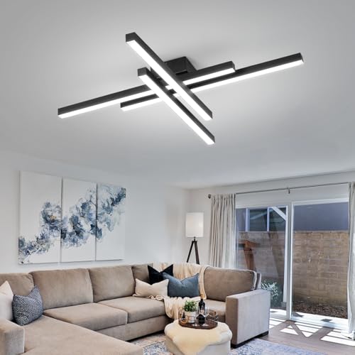 43.3" Modern Ceiling Light with Remote