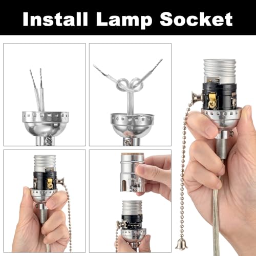 UL Listed Pull Chain Lamp Socket Replacement (2 Count)
