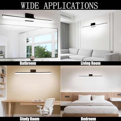 36 Inch Modern Bathroom Light Fixtures Over Mirror