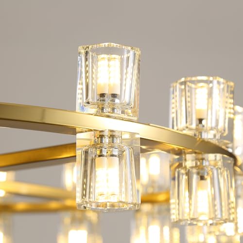 2 Tier Gold Wagon Wheel Chandelier