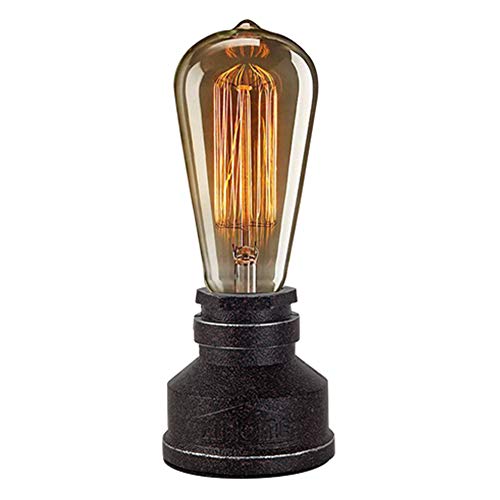 Vintage American Village Style Desk Light Creative Table Lamp Iron Steel Water Pipe Table Night Lights
