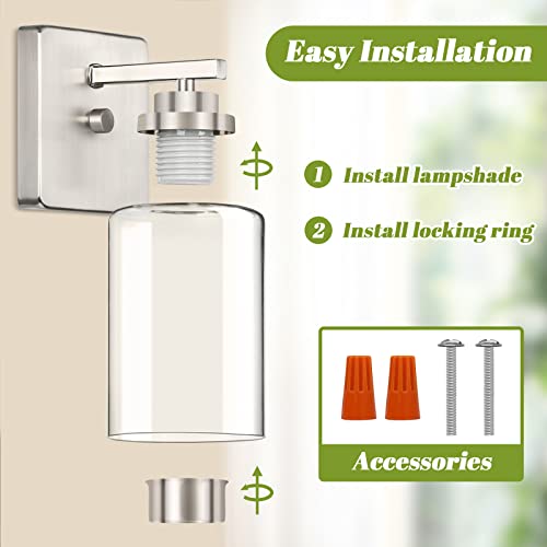 Set of 2 Wall Sconces for Bathroom (2 Count)