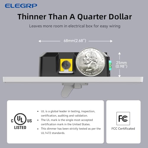 Digital Dimmer Switch for LED (6 Count)