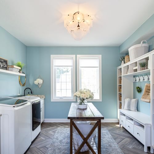 Modern Flush Mount Glass Ceiling Light