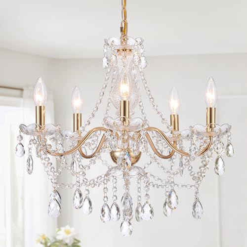 Crystal Gold Chandelier