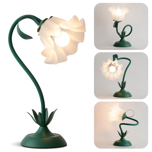 Flower Table Lamp Cute Desk Lamp for Bedroom Home Decor