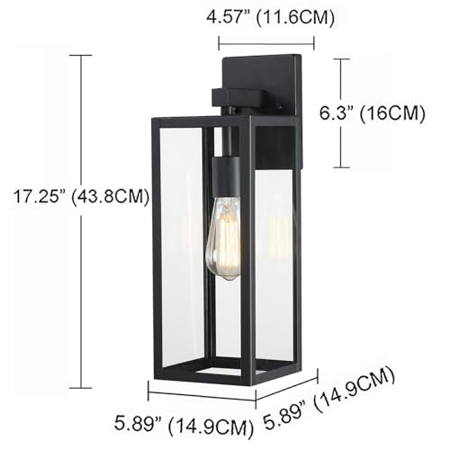 2 Pack Large Outdoor Sconce Lights (2 Count)