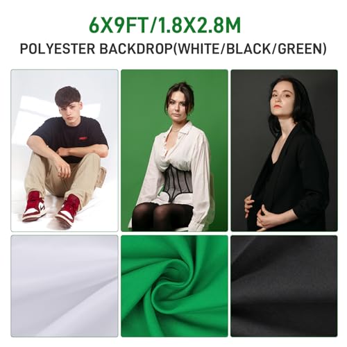 Photography Lighting kit with Backdrops