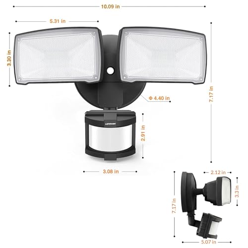 Hardwired LED Security Lights Motion Sensor Outdoor
